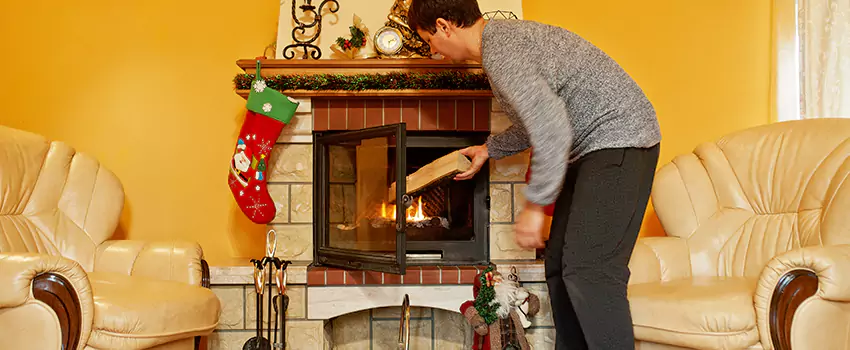 Rusted Metal Fireplace Restoration in Bonney Lake, Washington
